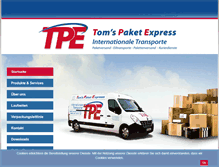 Tablet Screenshot of paketexpress.at